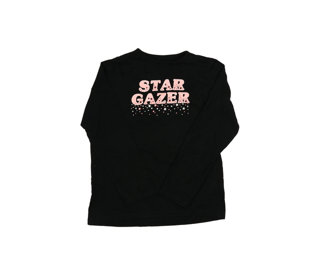 Černé triko s růžovým nápisem Primark