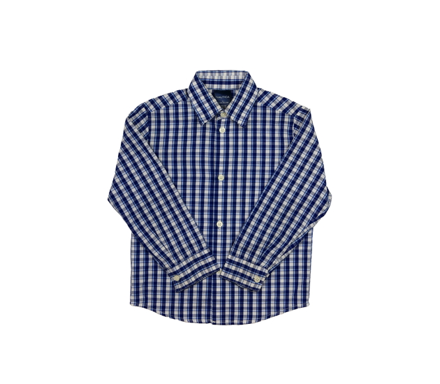 Modrá kostkovaná košile 