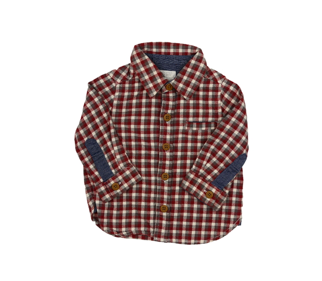 Červená kostkovaná košile 