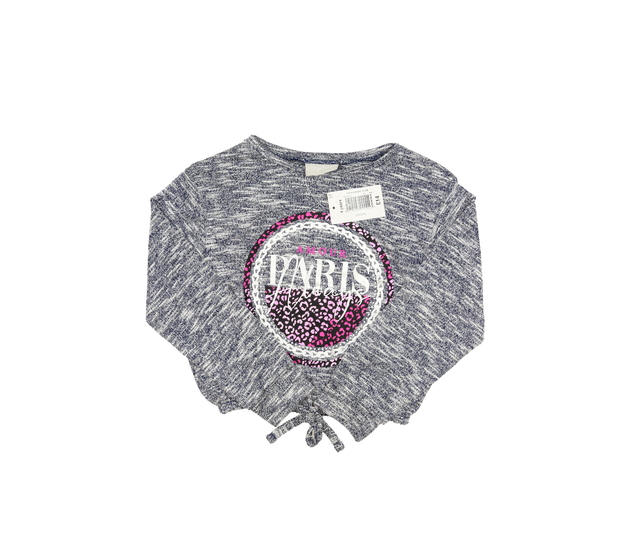 Nový melírovaný vzdušný crop top 