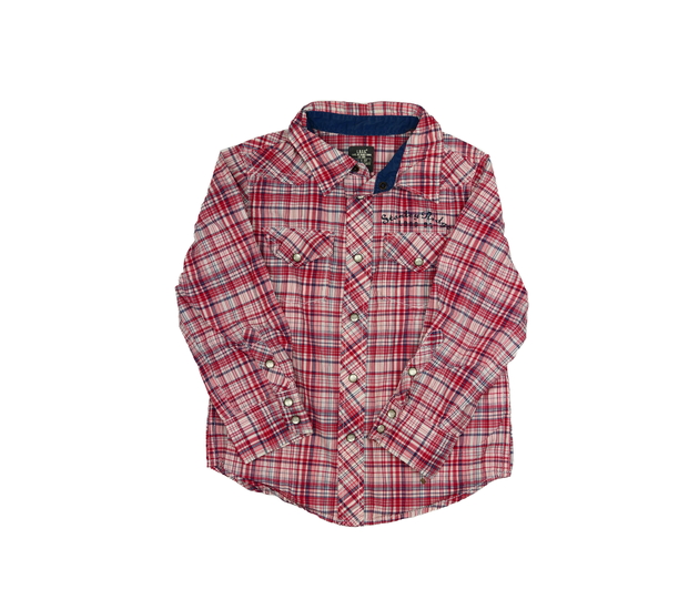 Vzorovaná červená košile 