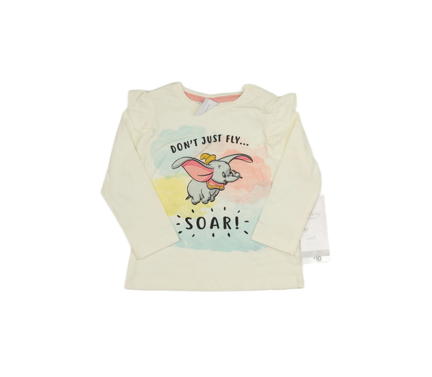 Nové světlé triko s volánky Dumbo Disney