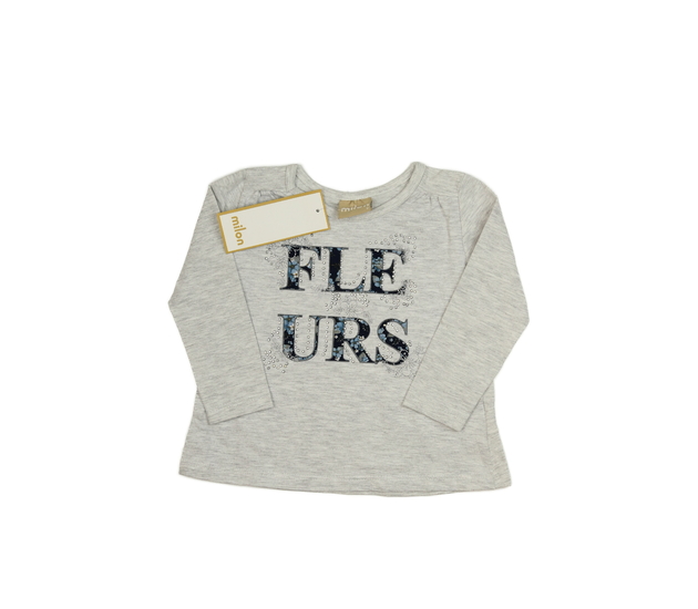 Nové šedé triko s kamínky 