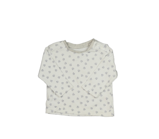 Bílé triko s modrými psími tlapičkami George