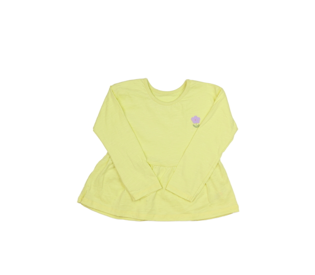 Žluté triko s květinou George