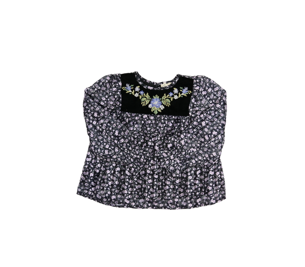 Tmavá květinová halenka River Island