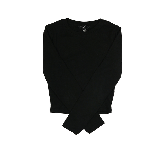 Černý crop top New Look