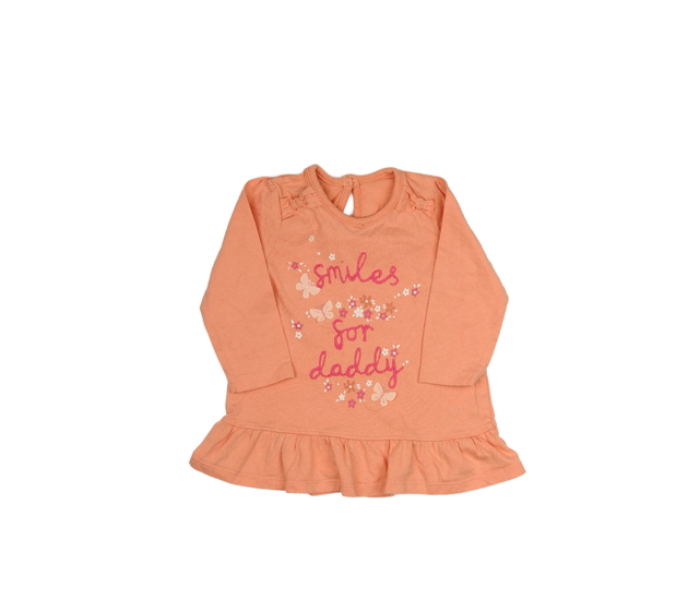 Růžové triko s letním potiskem George