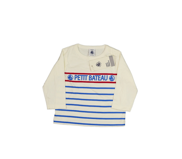 Nové krémové triko s pruhy