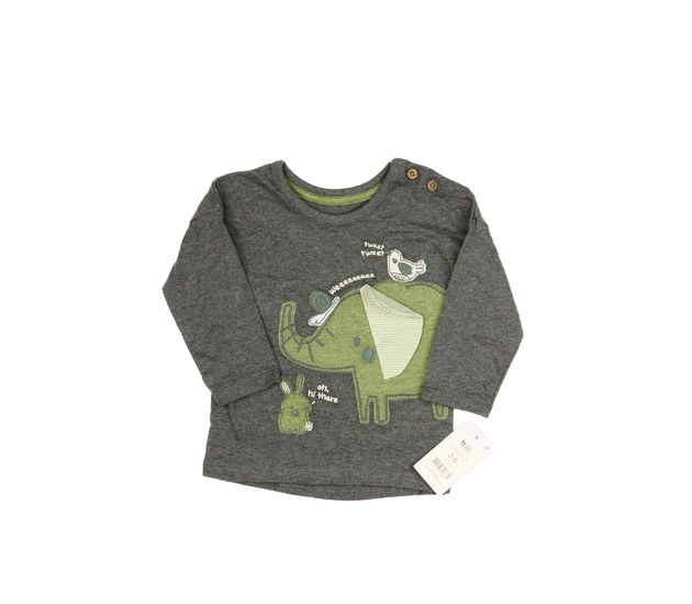 Nové šedé triko se slonem George