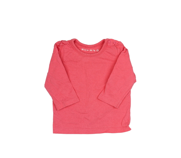 Růžové triko s nabíráním u ramen Nutmeg