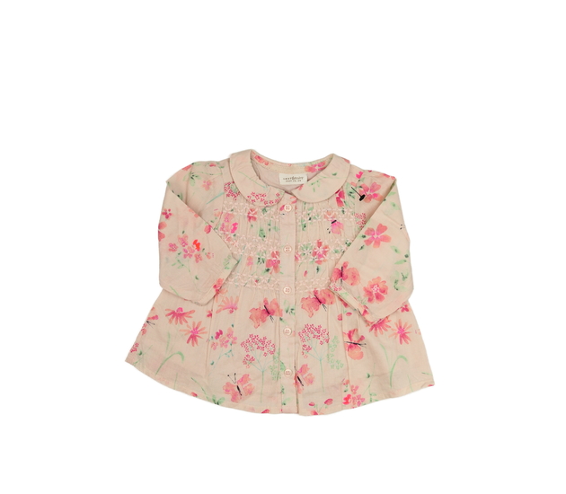 Nová světle růžová květinová košile Next