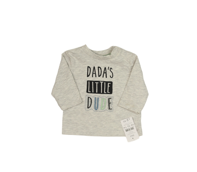 Nové šedé melírované triko s nápisy Nutmeg