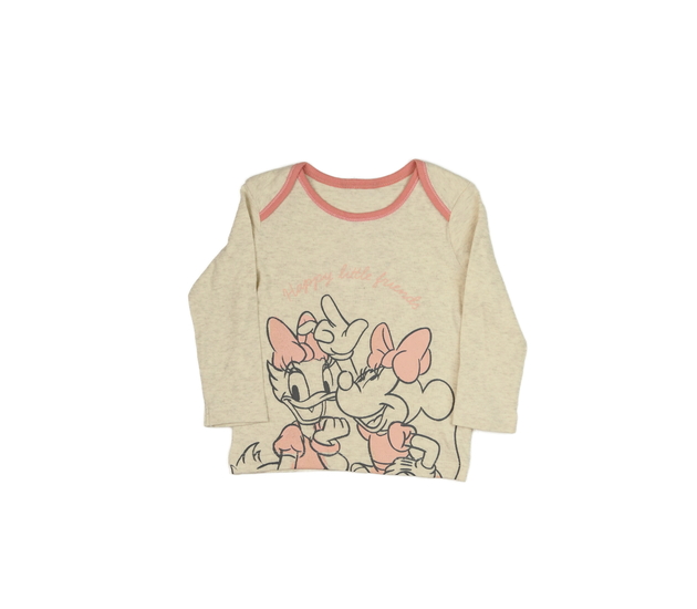 Krémové melírované triko Minnie George