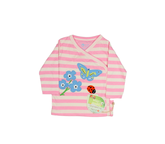 Nové růžové zavinovací triko 