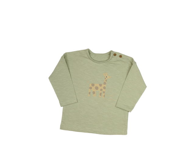 Zelené melírované triko se zvířátkem George