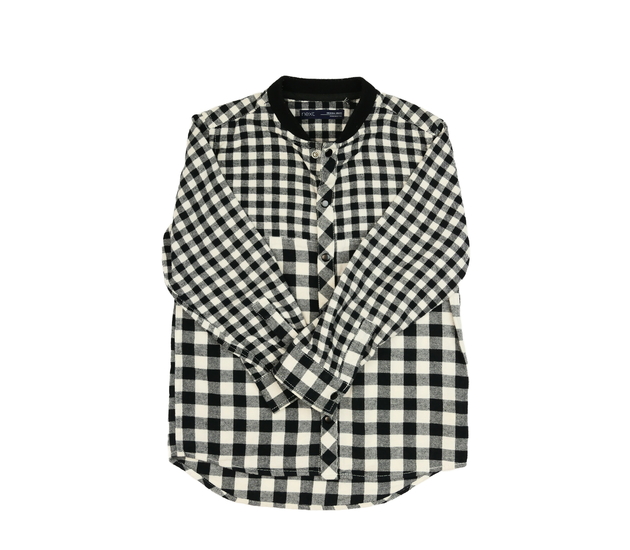 Kostkovaná bíločerná košile Next