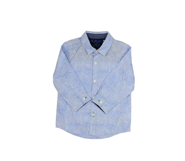 Modrá květinová společenská košile Next