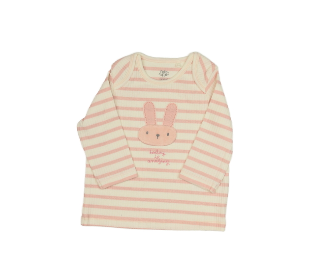 Pruhované triko se zajíčkem F&F