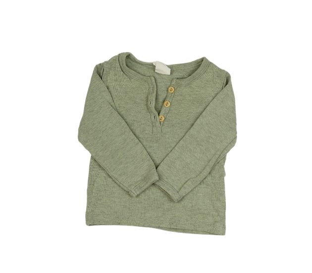 Zelené melírované triko H&M