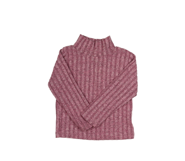 Růžové melírované triko 