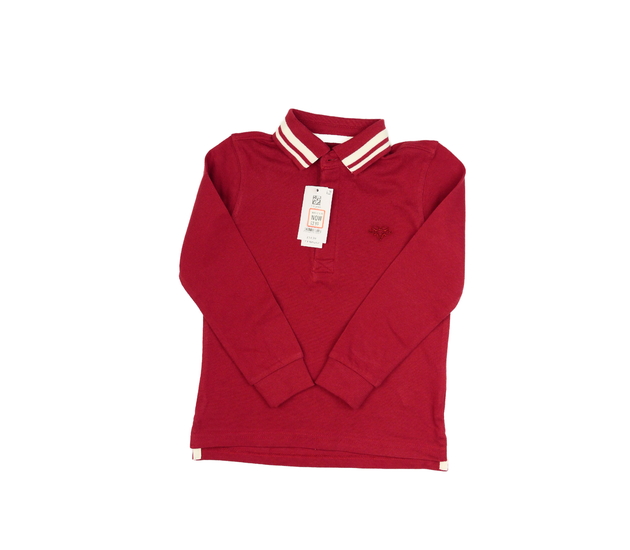 Nové červené triko s límečkem M&Co