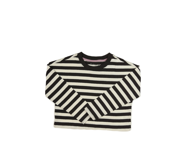 Pruhovaný crop top Nutmeg