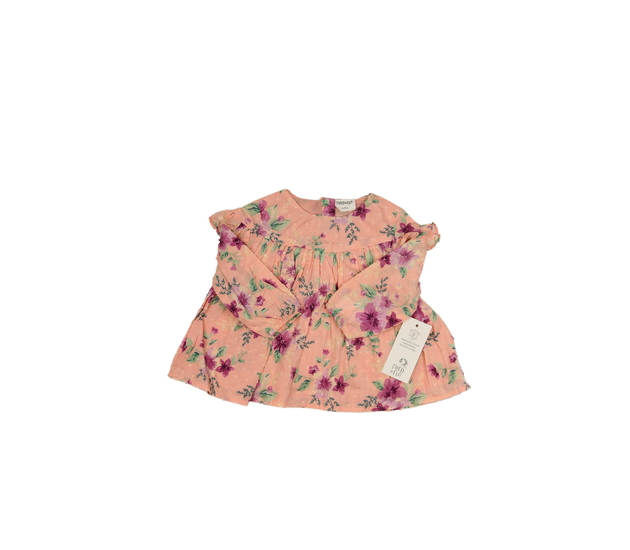 Nová růžová květinová halenka F&F