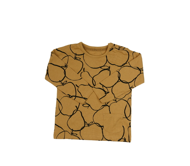 Hnědé triko s jablíčky George