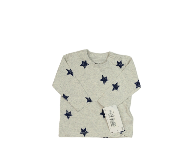 Nové šedé triko s hvězdami M&S