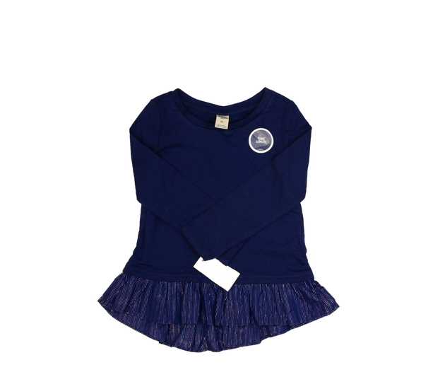 Nové modré zdobné triko 