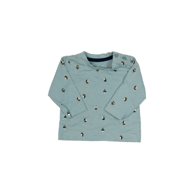 Světlé triko s plachetnicemi