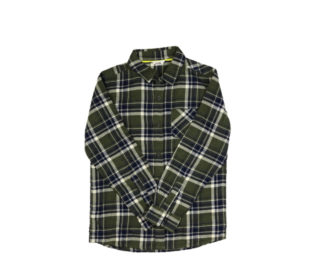 Kostkovaná khaki košile M&Co