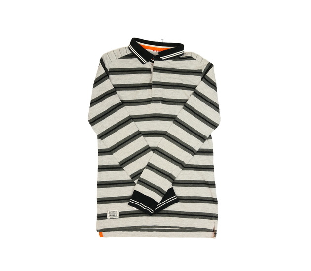 Pruhované triko s límečkem