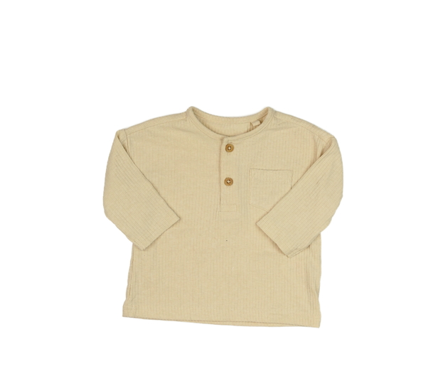 Světle hnědé triko s kapsou Tu