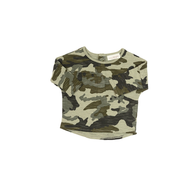 Zelené maskáčové triko Next