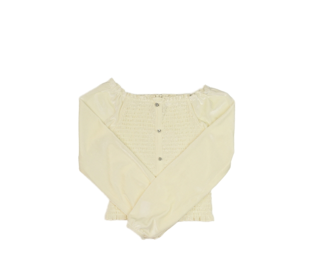 Krémový top s prošívaným živůtkem River Island