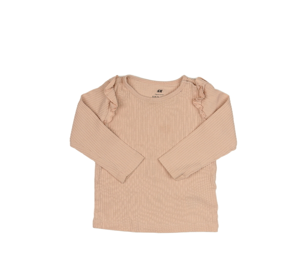 Růžové triko s volánky H&M