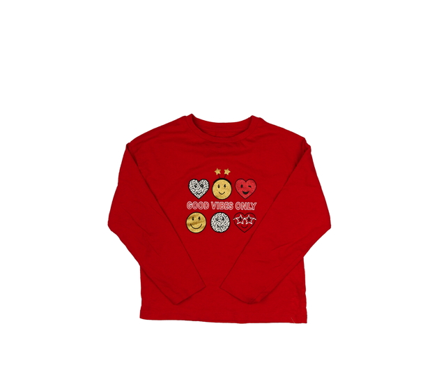 Červené triko se smajlíky M&S