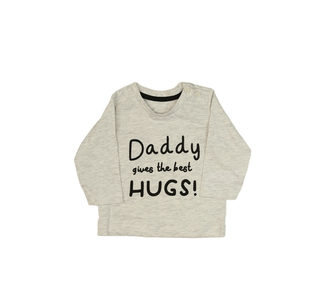 Šedé melírované triko 