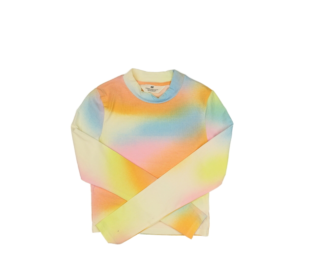 Batikovaný barevný crop top H&M