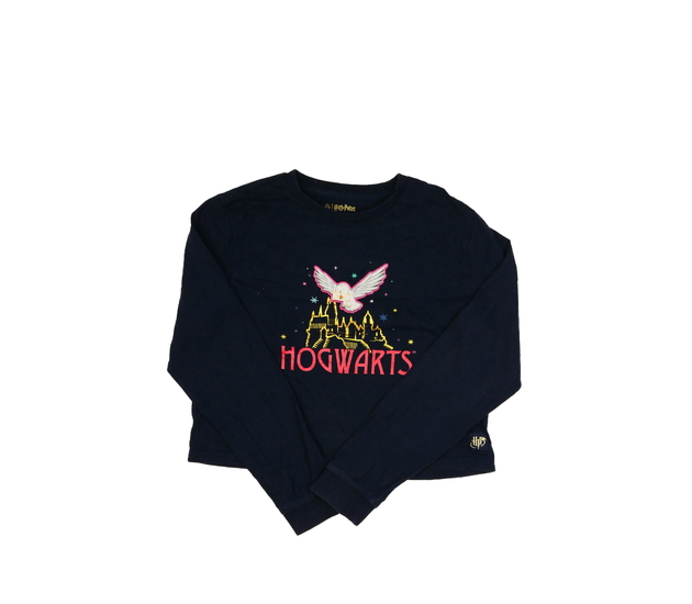 Tmavě modrý crop top Harry Potter M&S