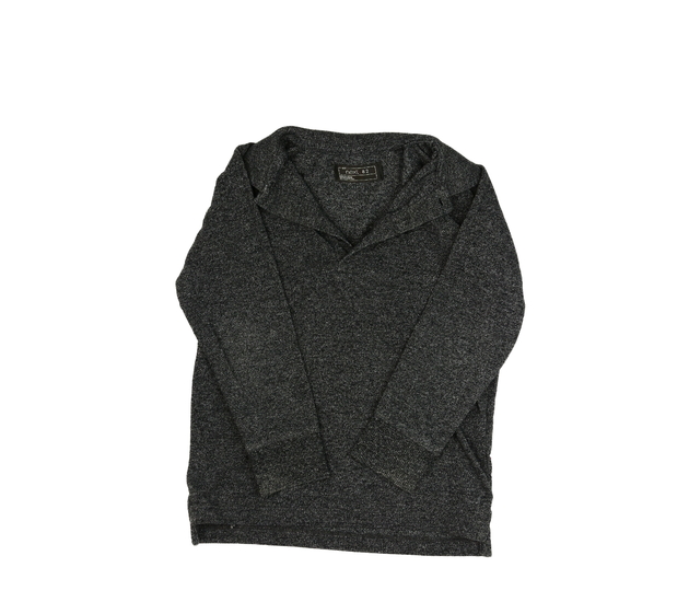 Šedé melírované triko s límečkem Next