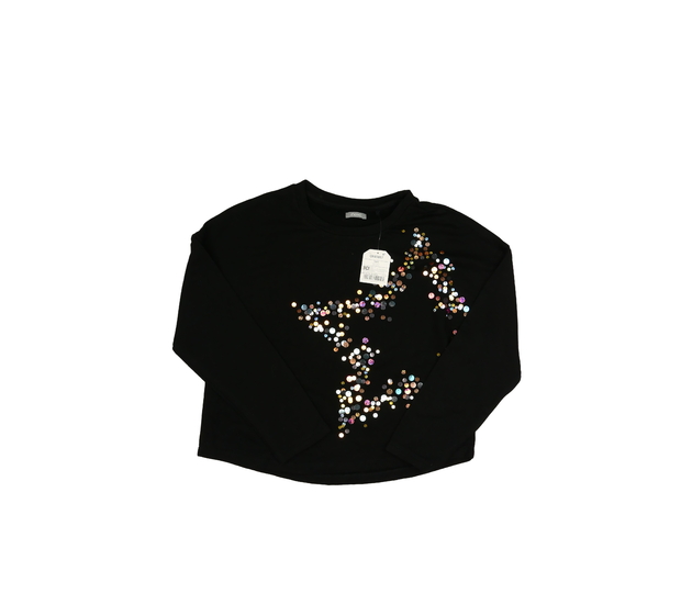 Nové černé triko s flitry Next