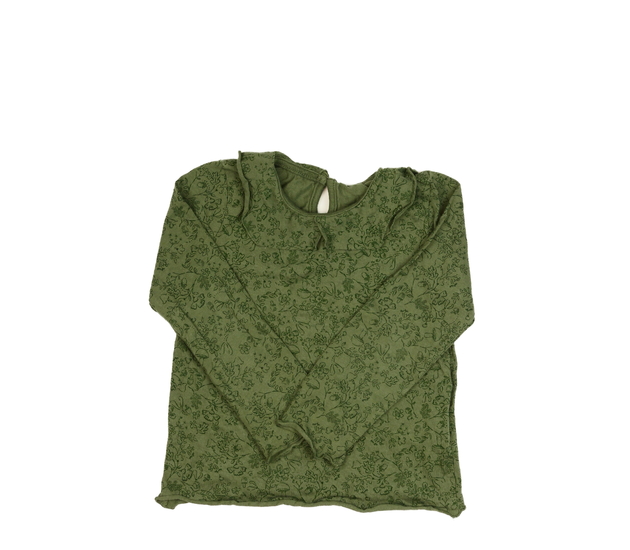 Zelené triko s listy a límečkem George
