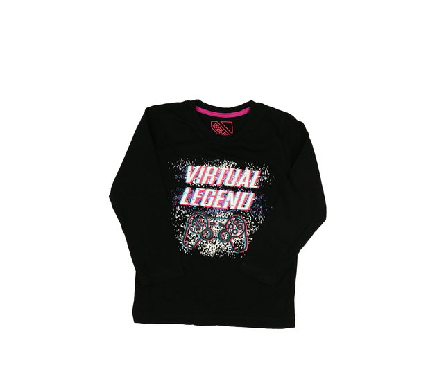 Černé triko s herním motivem 