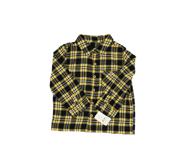 Nová černo-žlutá kostkovaná košile Nutmeg