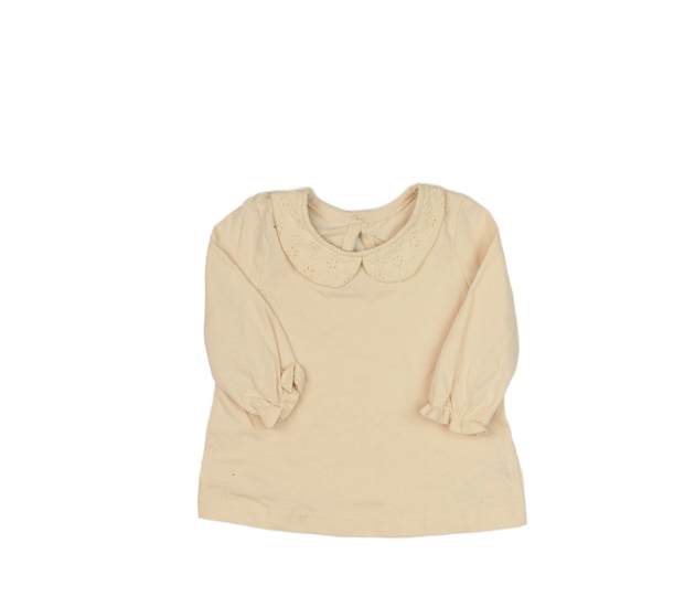 Světle hnědé triko s límečkem George