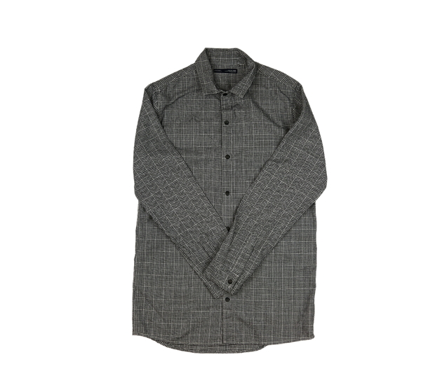 Černo-bílá kostičkovaná košile Next