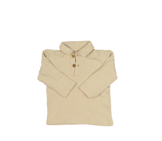 Hnědé triko s límečkem George